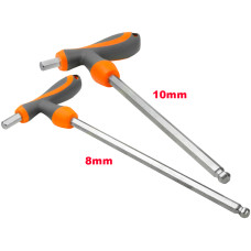 H10 H8 T-Handle Hexagon Long Torque Hex Key CRV Screwdrivers Wrenches