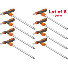 Lot of 8 H10 10mm T-Handle Hexagon Torque Hex Key Screwdriver Wrenches