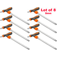 Lot of 8 H8 8mm T-Handle Hexagon Torque Hex Key Screwdriver Wrenches