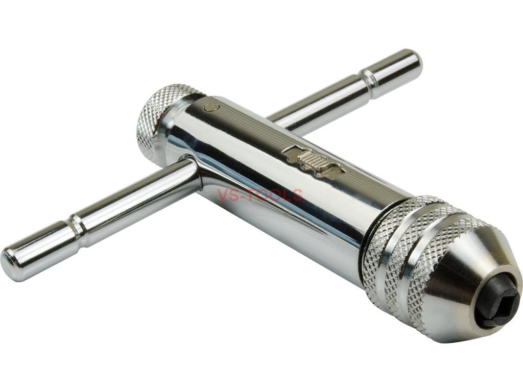 T-Handle Ratcheting Tap Wrench for 1/4-1/2 M5-M12 Reamer