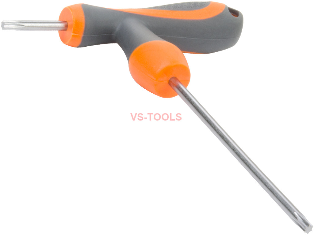 T-handle Magnetic Torx Star Key Set T10 to T40 Tamper Proof Drivers CRV 6 Pcs for sale online 