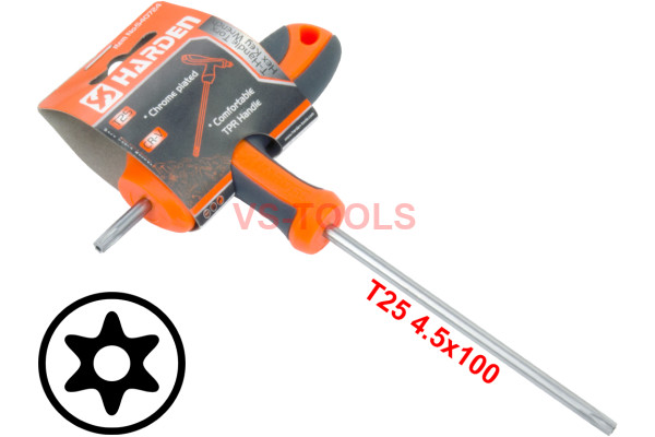 T25 T-Handle Torx Security Pin 6 Point Star Key CRV Screwdriver Wrench