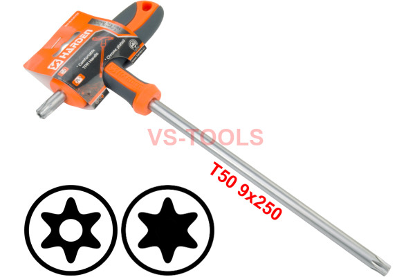 T50 T-Handle Torx Security Pin 6 Point Star Key CRV Screwdriver Wrench