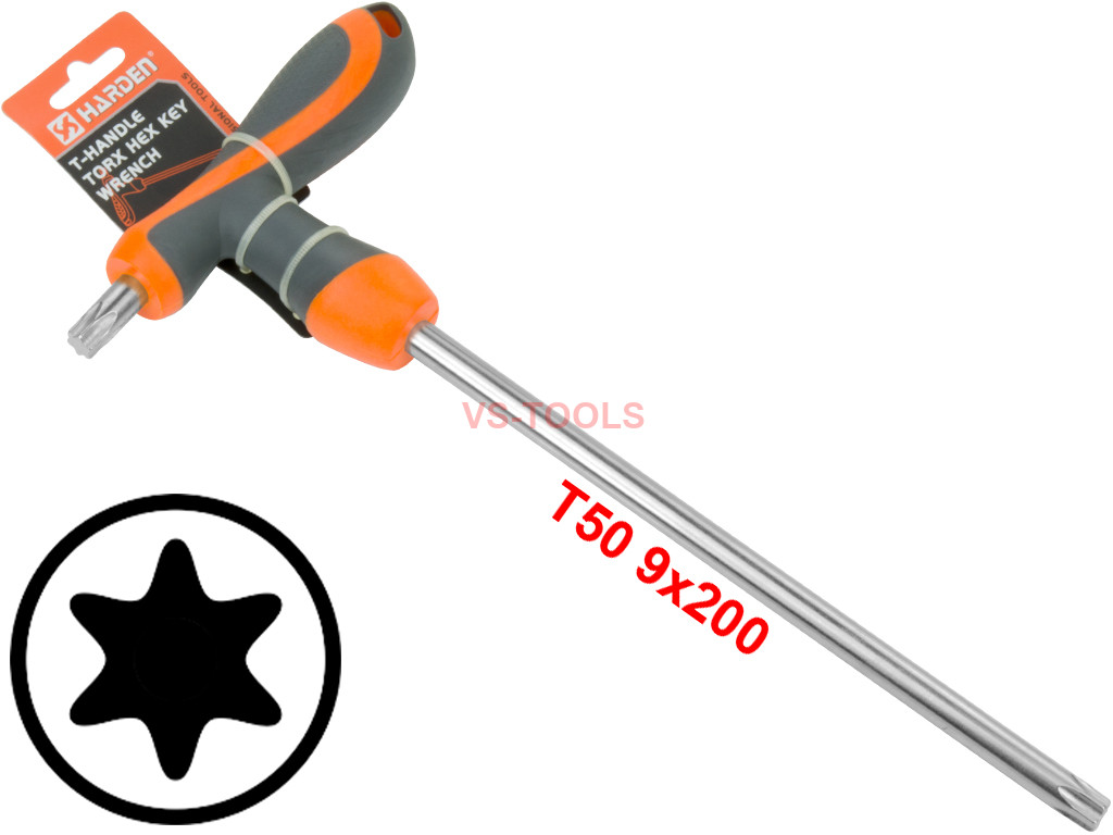 8pc Torx Star Tamperproof Security Key T Bar Handle Set T10 T50 High Torque 
