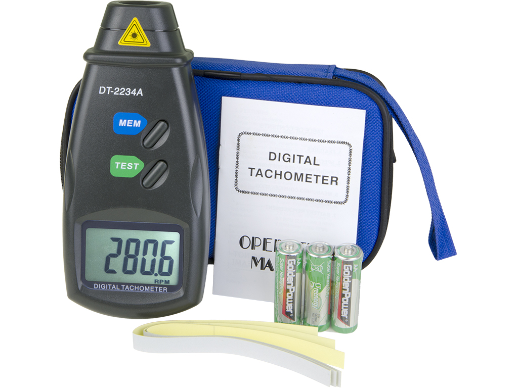 Details about   Rpm Speed Kit Small Engine Non Contact Hand Held Digital Laser Photo Tachometer 