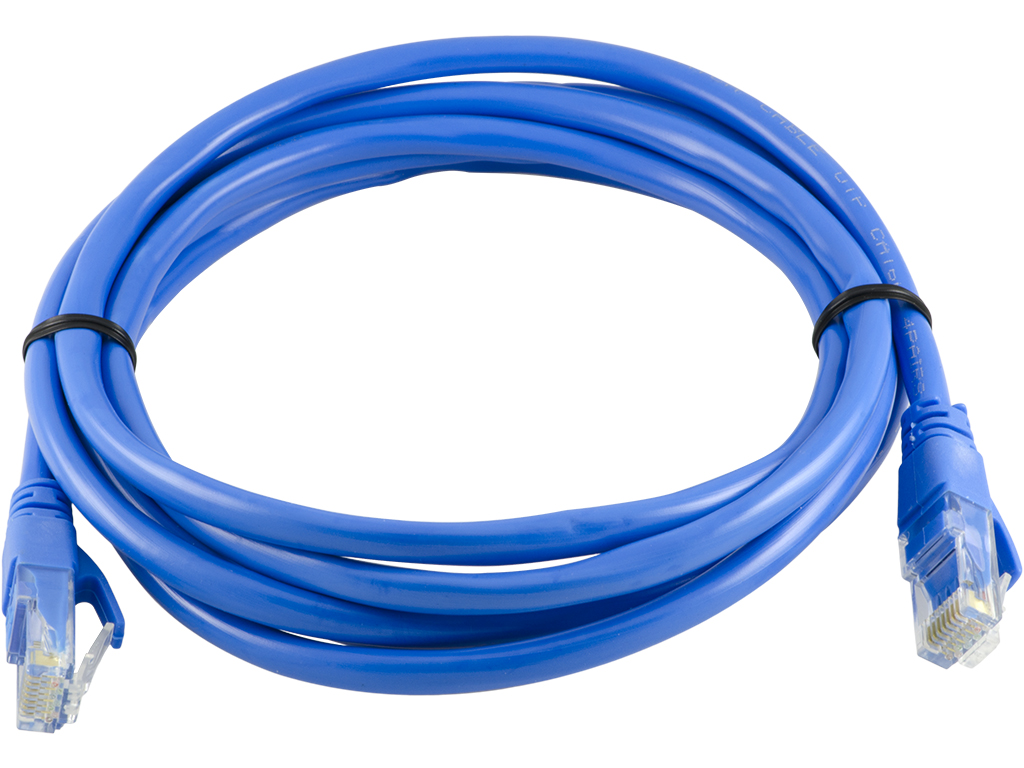 Blue Network Ethernet RJ45 Cat-5E UTP PATCH LAN COPPER Cable Lead 6m