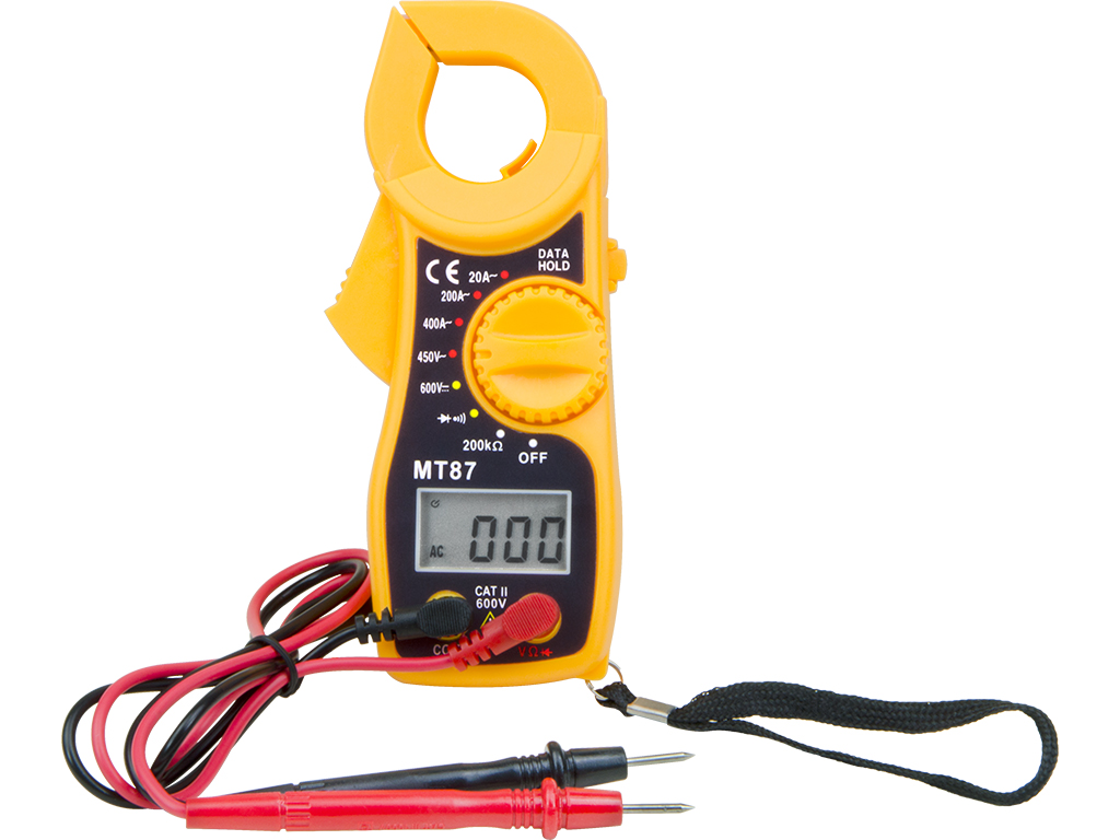 LCD Digital Clamp Meter Testeur Multimètre AC DC Voltmètre Ampèremètre Ohmmètre