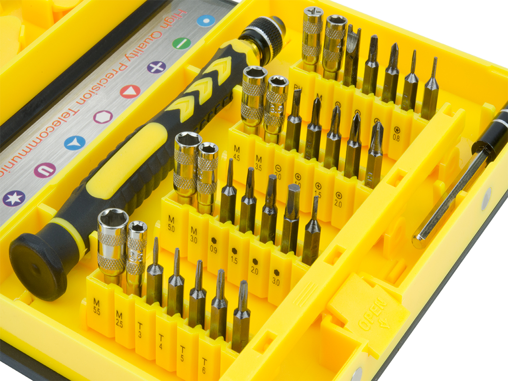 Pozidriv All In One Armorall AA-TK106J Security Armor All 24 Piece Precision Screwdriver Set With Case Torx Slotted Electronics Laptop Repair Phillips 